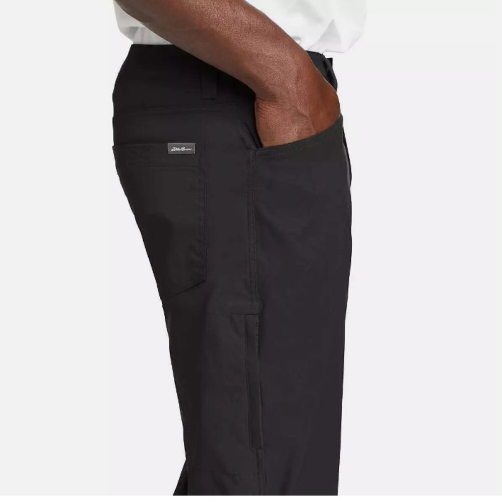 Eddie Bauer Men’s Tech Pant UPF 50+ Water Resistant Black - Picture 4 of 4